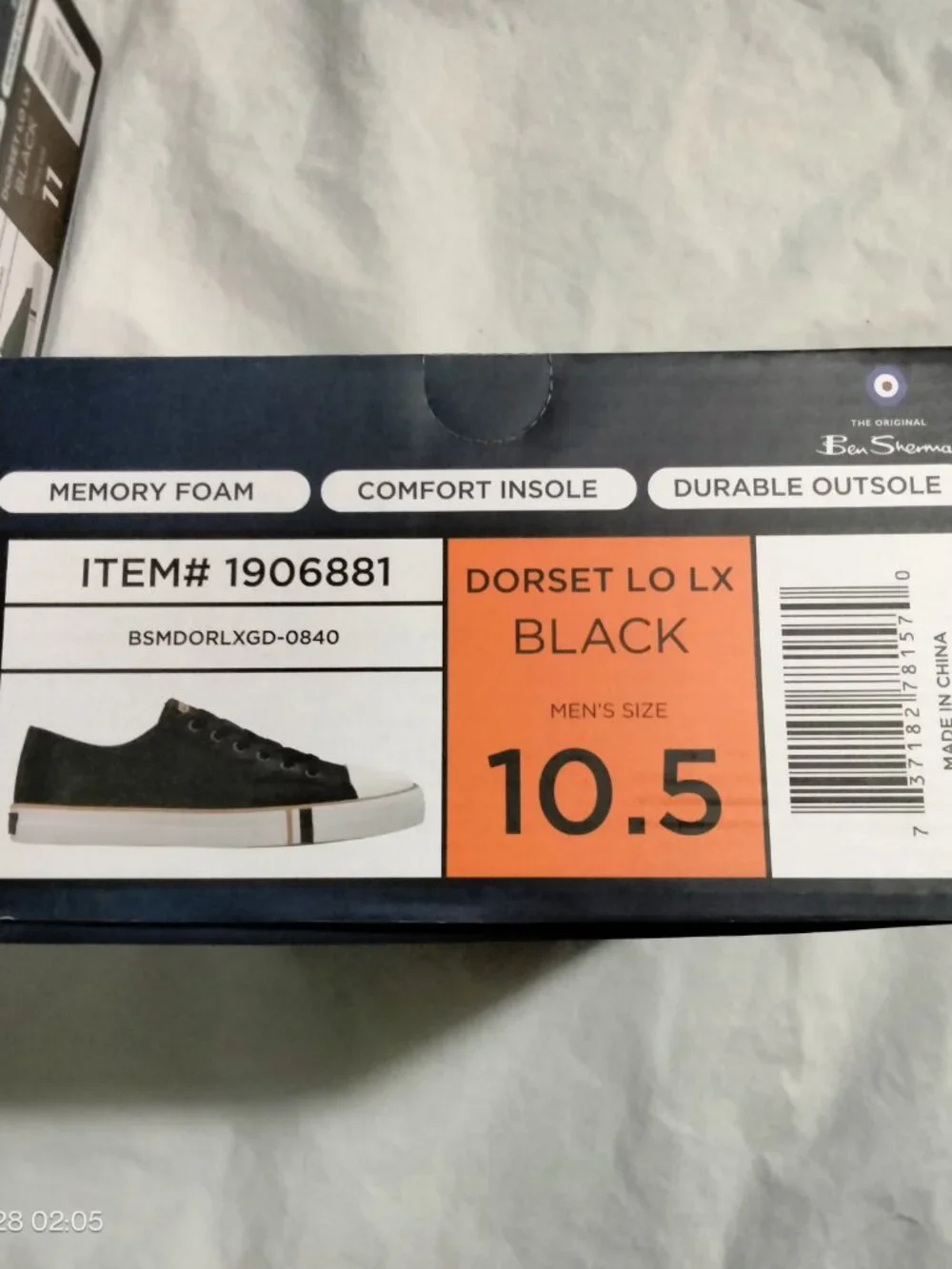 Ben Sherman Men's Dorset Lo LX Sneakers Black Size 9.5-11 NIB Item #1906881